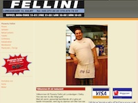 Pizzeria Fellinis hemsida