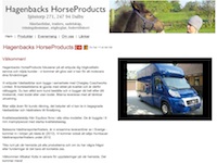 Hagenback HorseProducts hemsida
